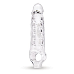 Size Up 1 Inch See-Thru Stretch Penis Extender Clear 2.5 cm