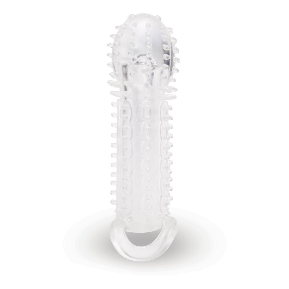Size Up 1.5 Inch See-Thru Stretch Penis Extender Clear 3.8 cm