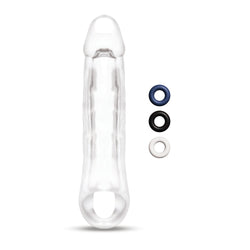 Size Up 2 Inch See-Thru Penis Extender with Ball Loop Clear 5 cm