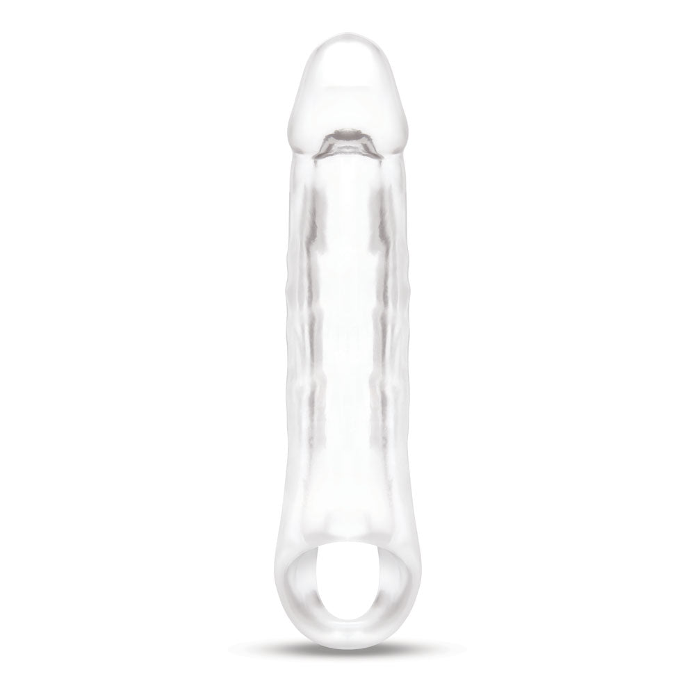 Size Up 2 Inch See - Thru Penis Extender with Ball Loop Clear 5 cm