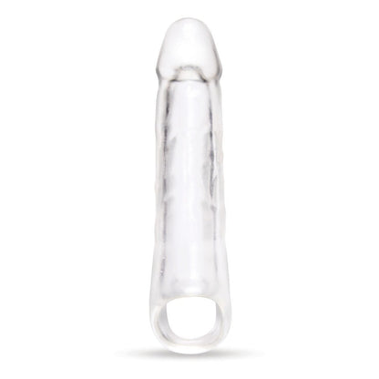 Size Up 3 Inch See - Thru Penis Extender with Ball Loop Clear 7.6 cm