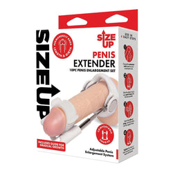 Size Up Penis Extender White Penis Extender Kit - 10 Piece Set