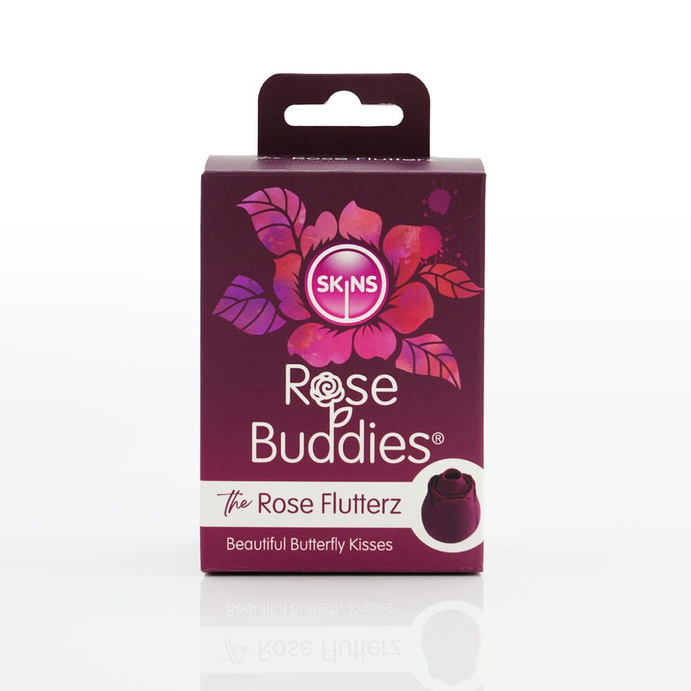 Skins Rose Buddies - The Rose Flutterz Purple Flicking Rose Stimulator