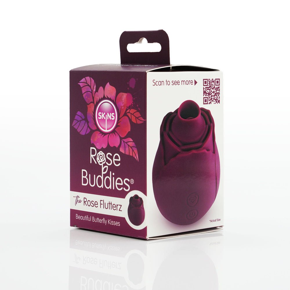 Skins Rose Buddies - The Rose Flutterz Purple Flicking Rose Stimulator