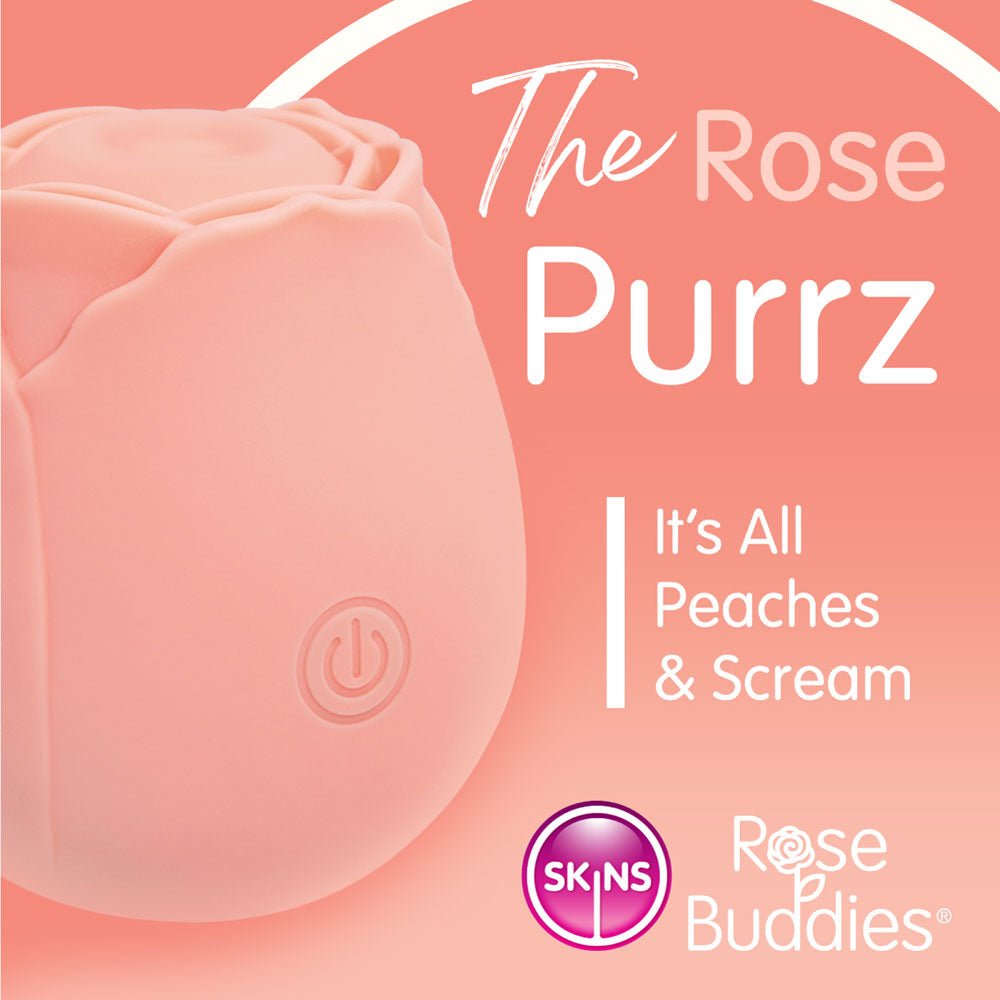 Skins Rose Buddies - The Rose Purrz Light Pink Pulsing Rose Stimulator