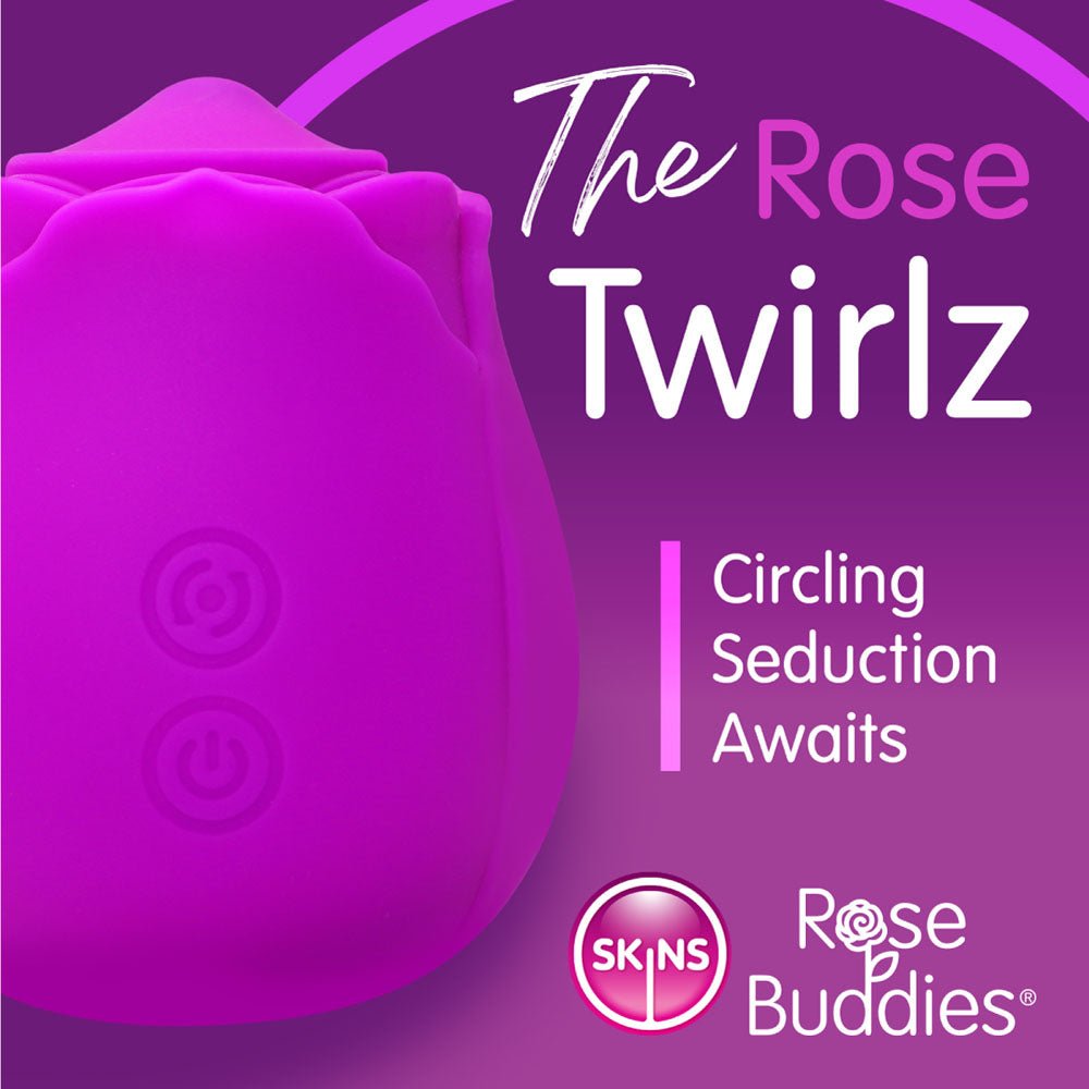 Skins Rose Buddies - The Rose Twirlz Purple Twirling Rose Stimulator