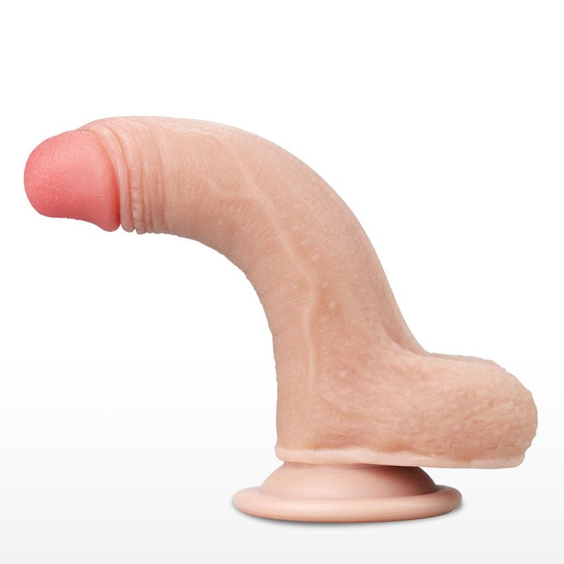 Sliding Skin Dual Layer Dong - Flesh 17.8 cm (7'') Dong with Flexible Skin