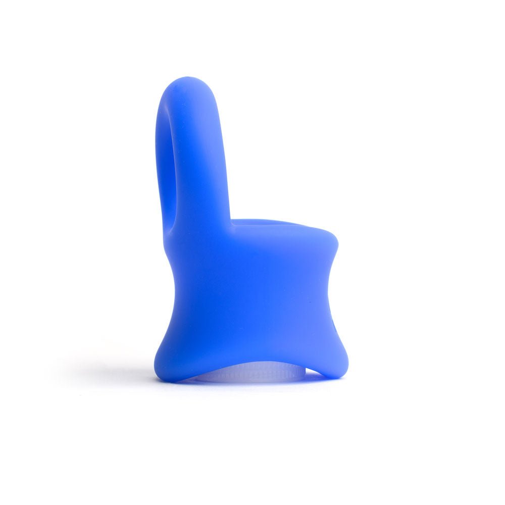 Sport Fucker Baller Ring Blue Liquid Silicone Cock Ring with Ball Stretcher