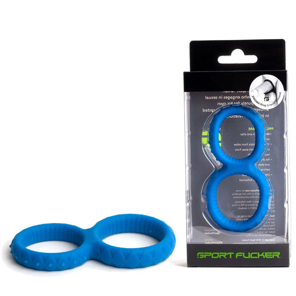 Sport Fucker Enigma Ring Blue Cock & Ball Ring