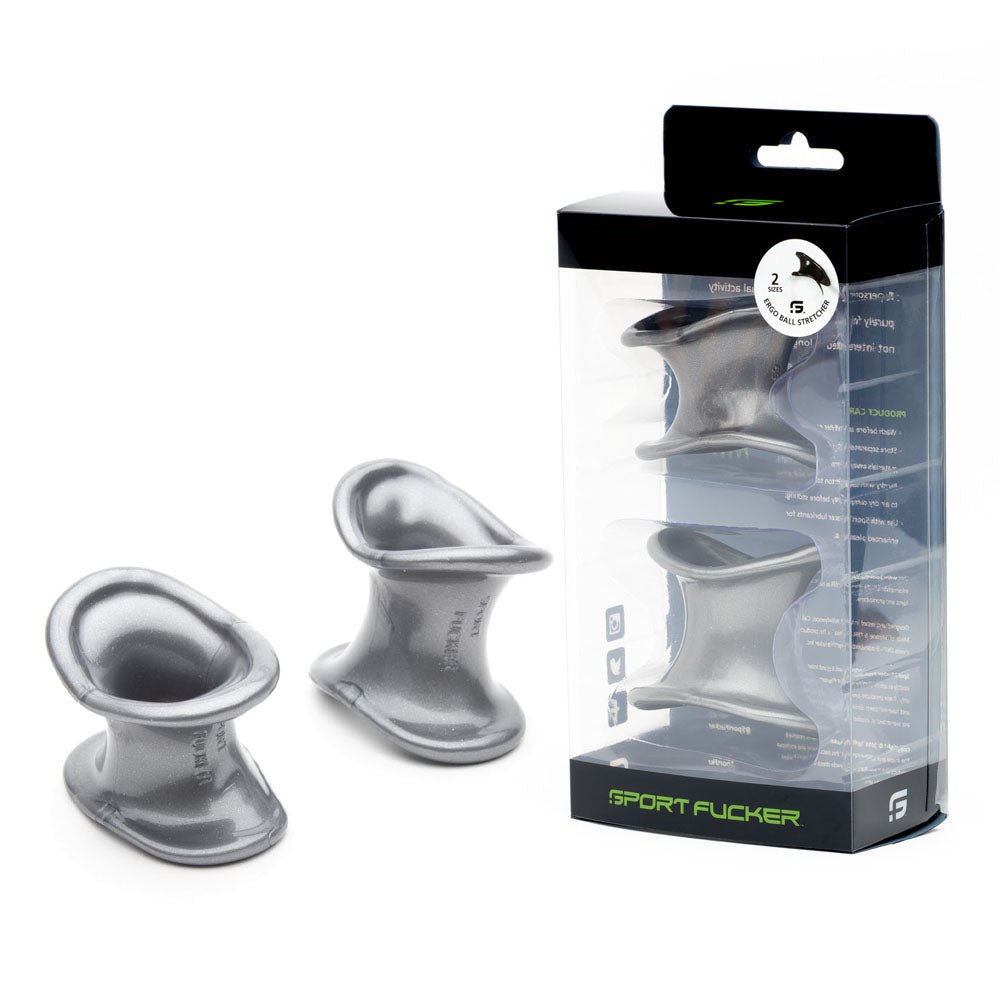 Sport Fucker Ergonomic Ball Stretcher Kit Grey Set of 2 Sizes