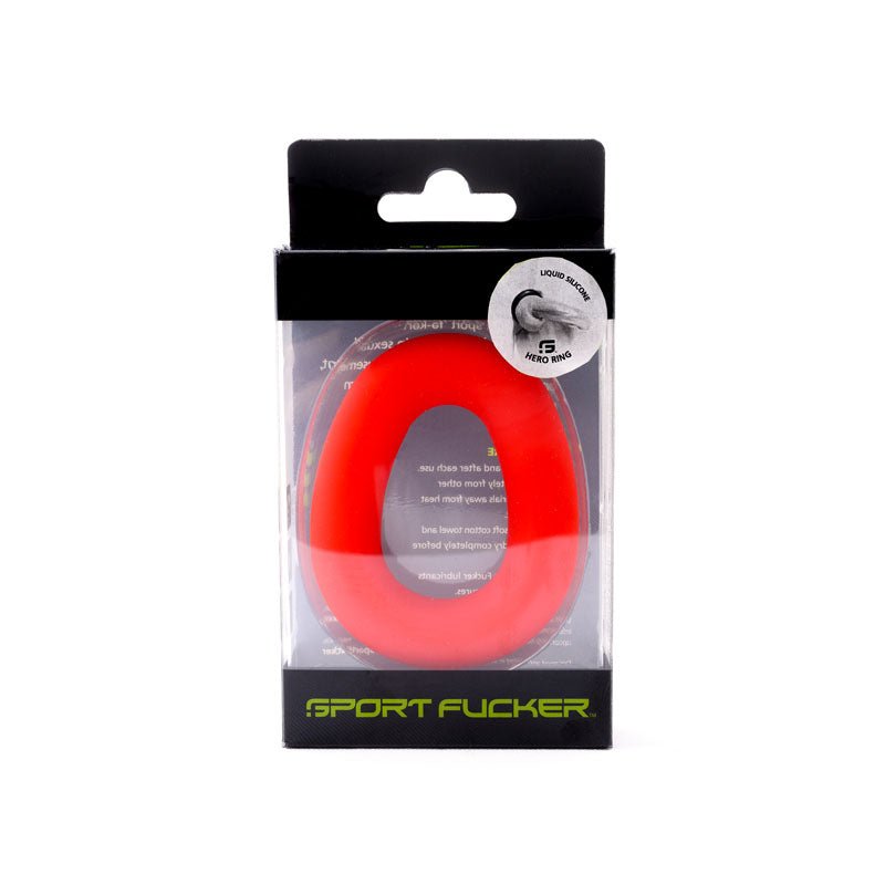 Sport Fucker Hero Ring - Red - Red Cock Ring