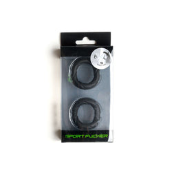 Sport Fucker Ready Rings Black Cock Rings - 2 Pack