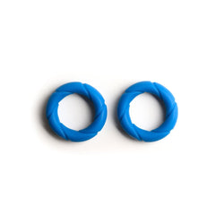 Sport Fucker Ready Rings Blue Cock Rings - 2 Pack