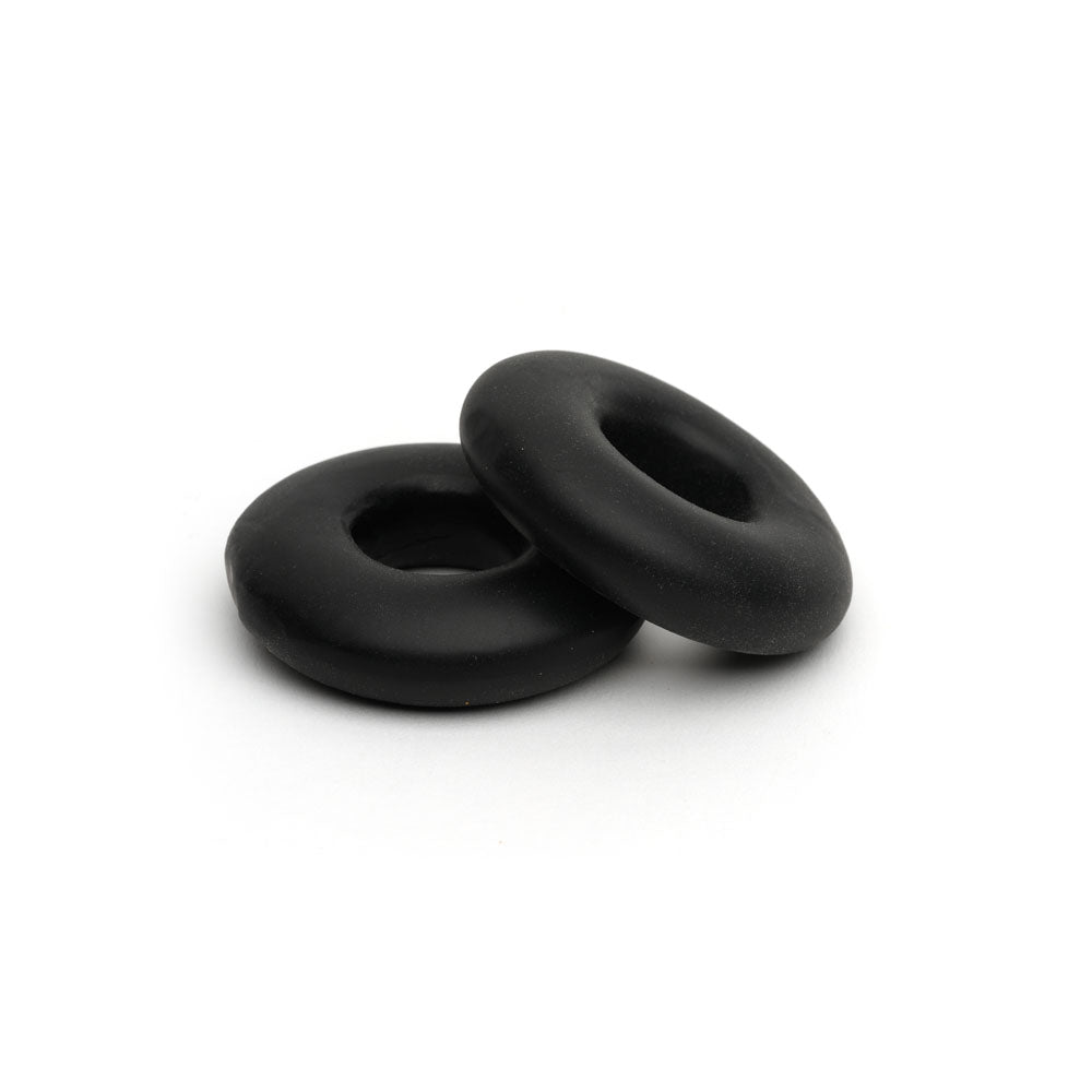 Sport Fucker Stacker Rings Black Cock Rings - 2 Pack