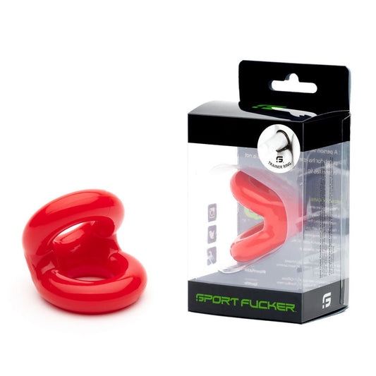 Sport Fucker Trainer Ring Red Cock & Ball Ring