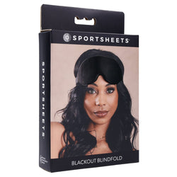 SPORTSHEETS Blackout Blindfold Black Eye Mask