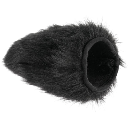 SPORTSHEETS Spiked Sensory Mitt Black Furry Mitt with Spikes