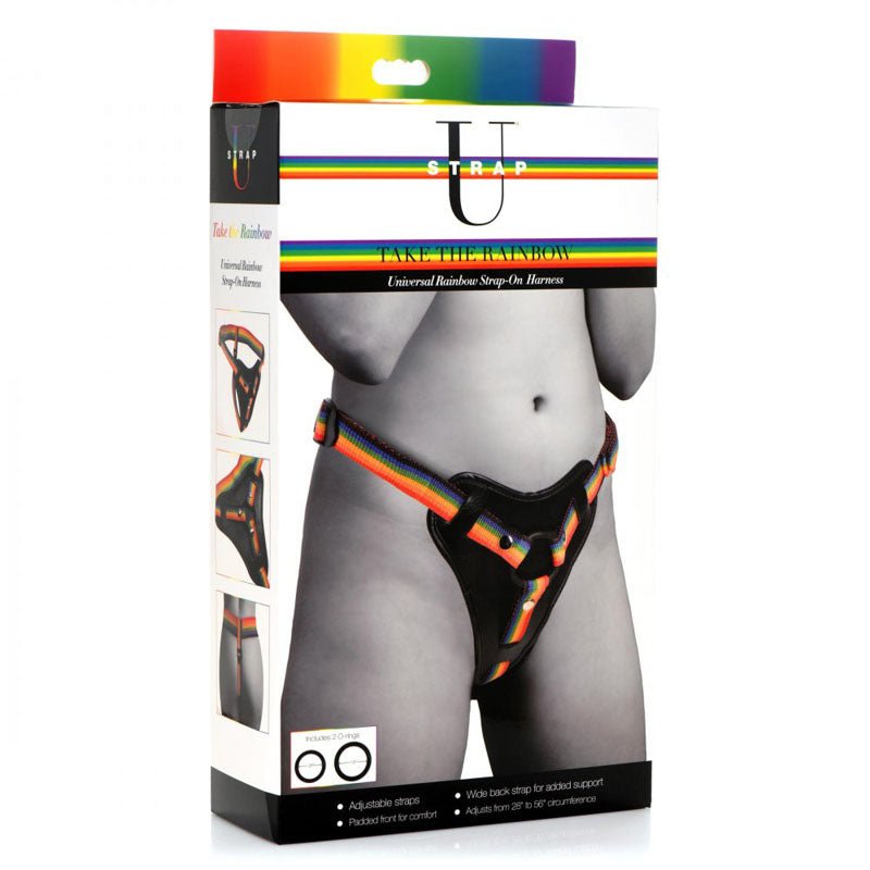 Strap - U Take the Rainbow - Rainbow Universal Strap - On Harness (No Probe Included)