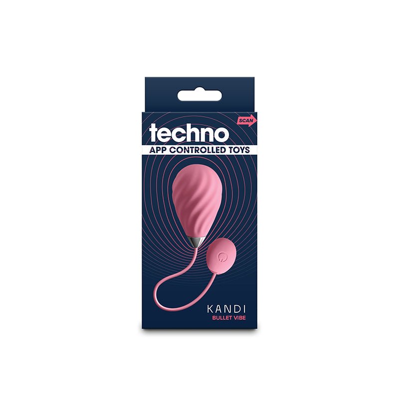 Techno - Kandi Pink USB Rechargeable Vibrating Egg with App Control