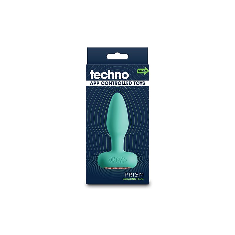 Techno - Prism Teal 10.9 cm USB Rechargeable Butt Plug with App Control