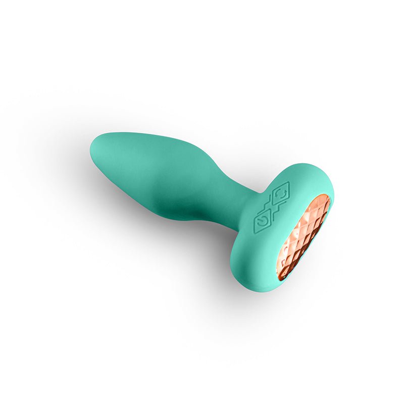 Techno - Prism Teal 10.9 cm USB Rechargeable Butt Plug with App Control