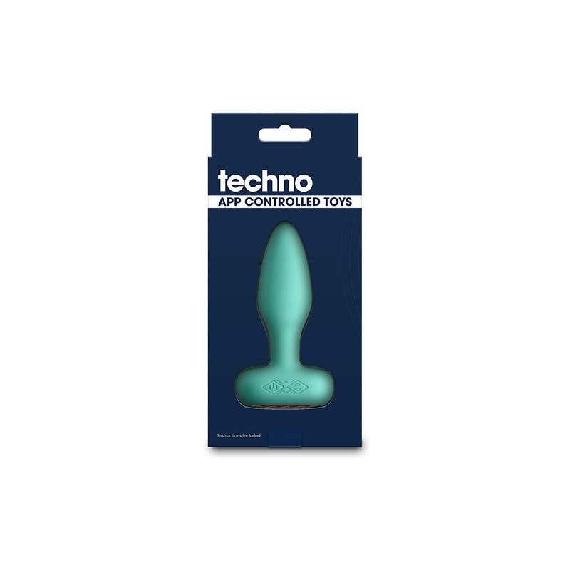 Techno - Prism Teal 10.9 cm USB Rechargeable Butt Plug with App Control