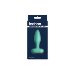 Techno - Prism Teal 10.9 cm USB Rechargeable Butt Plug with App Control