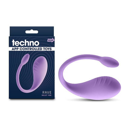 Techno - Rave Purple USB Rechargeable Vibrator with App Control