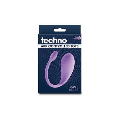 Techno - Rave Purple USB Rechargeable Vibrator with App Control