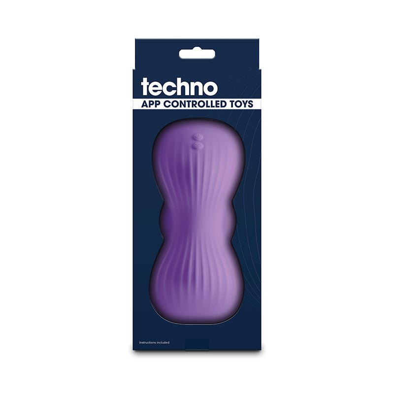 Techno - Trap Purple USB Rechargeable Vibrating Grind Pad with App Control