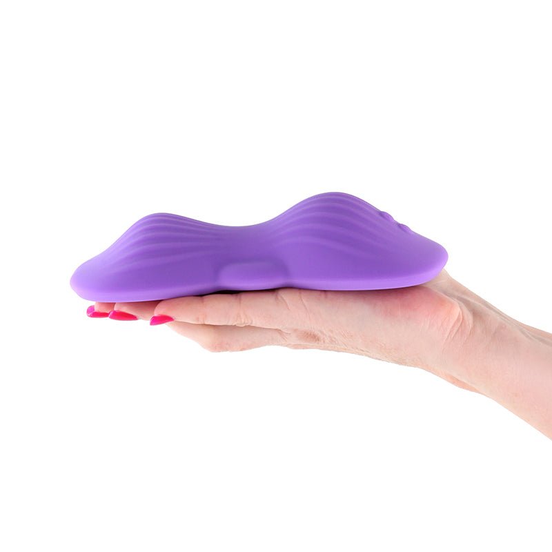 Techno - Trap Purple USB Rechargeable Vibrating Grind Pad with App Control