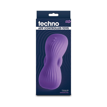 Techno - Trap Purple USB Rechargeable Vibrating Grind Pad with App Control