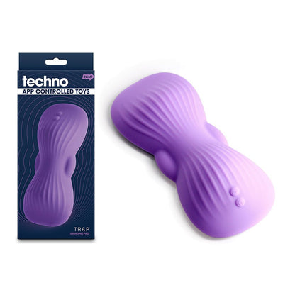 Techno - Trap Purple USB Rechargeable Vibrating Grind Pad with App Control