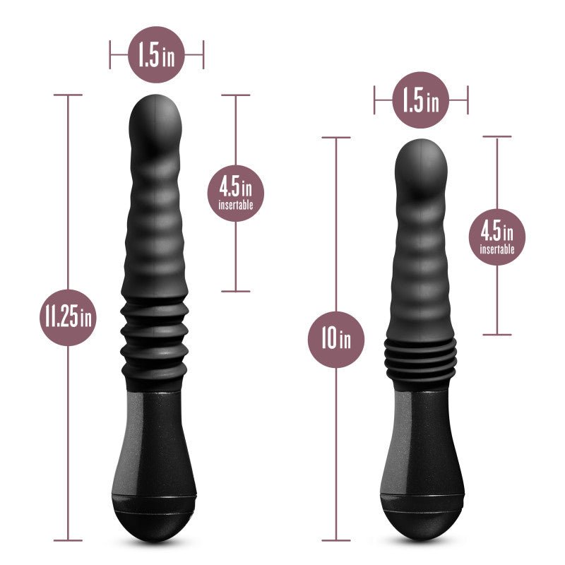 Temptasia Lazarus Thrusting Dildo Black 25.4 cm USB Rechargeable