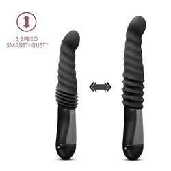 Temptasia Lazarus Thrusting Dildo Black 25.4 cm USB Rechargeable