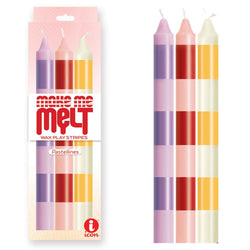 The 9's Make Me Melt Drip Candle 3 - Pk - Pastellines - Pastel Coloured