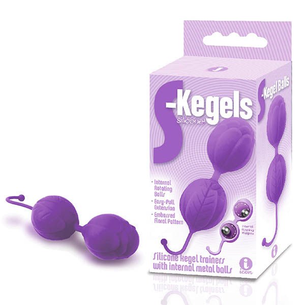 The 9's S-Kegels Purple Silicone Kegel Balls