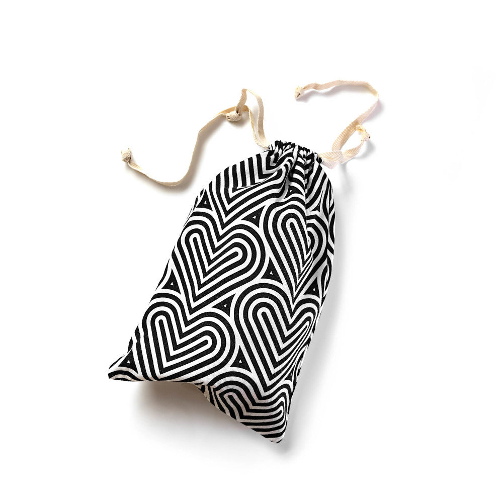 The Collection Embrace Black Cotton Toy Storage Bag