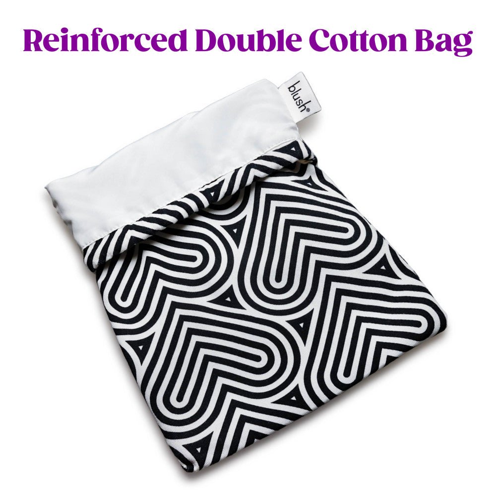 The Collection Embrace Black Cotton Toy Storage Bag
