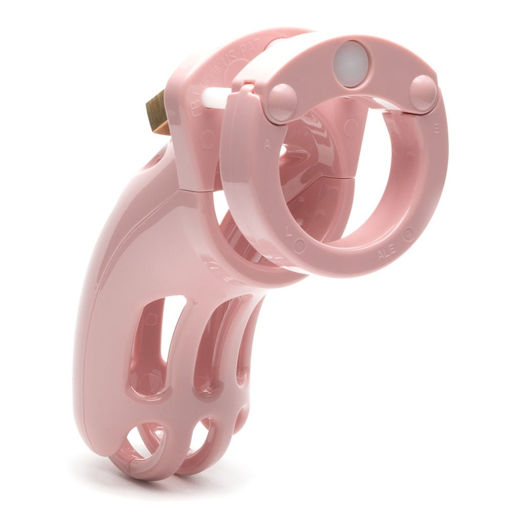 The Curve Chastity Cock Cage Kit - Pink 3.75 Inch Cock Cage Kit