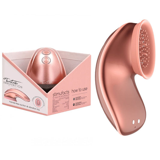 Twitch 1 - Rose Gold USB Rechargeable Suction Vibrator