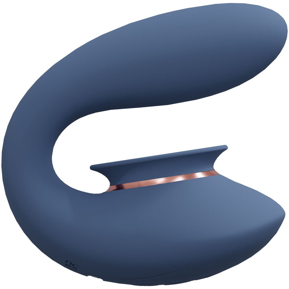 Twitch 2 - Blue/Grey USB Rechargeable Suction Vibrator