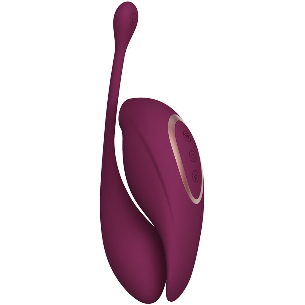 Twitch 2 Burgundy US Rechargeable Suction Vibrator with Remote Vibrating Egg