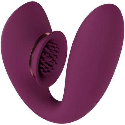 Twitch 3 - Burgundy USB Rechargeable Suction Vibrator