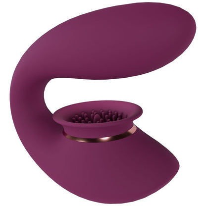 Twitch 3 - Burgundy USB Rechargeable Suction Vibrator