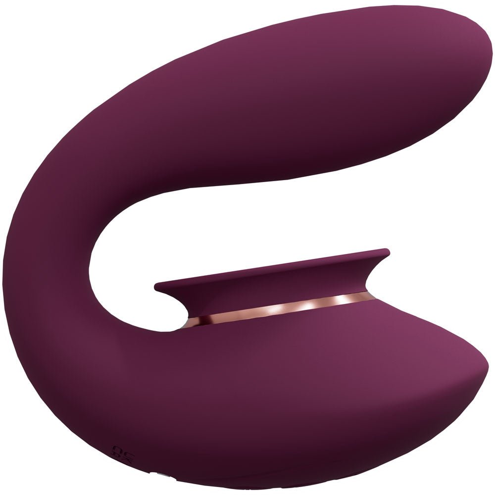 Twitch 3 - Burgundy USB Rechargeable Suction Vibrator