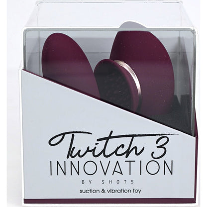 Twitch 3 - Burgundy USB Rechargeable Suction Vibrator