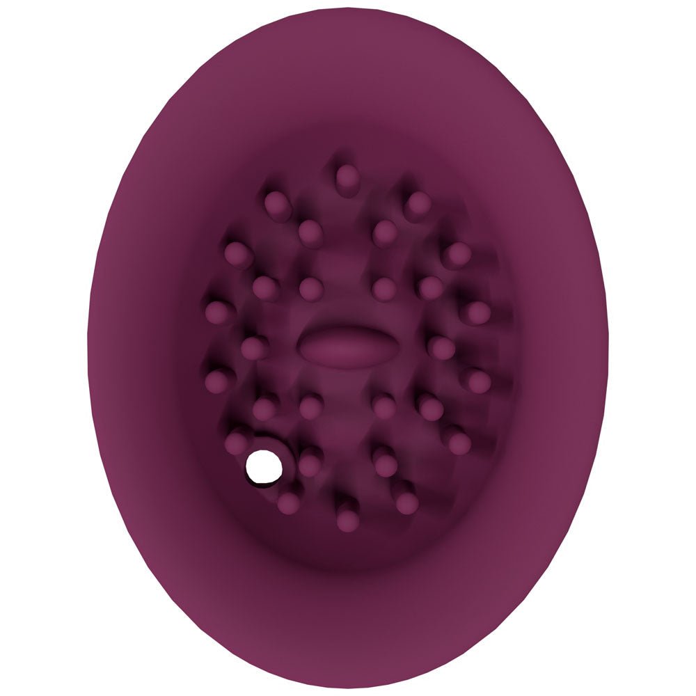 Twitch 3 - Burgundy USB Rechargeable Suction Vibrator