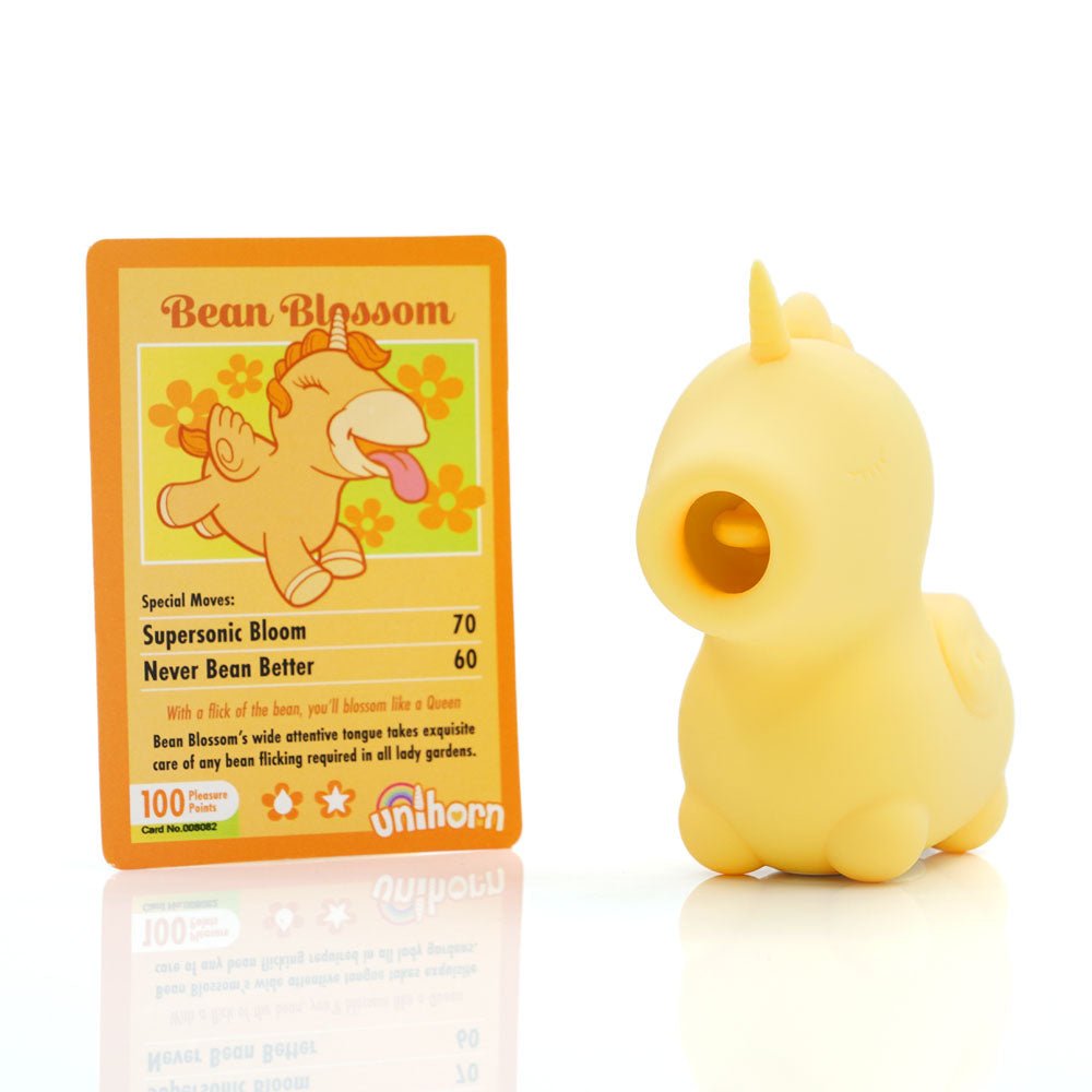 Unihorn - Bean Blossom Yellow USB Rechargeable Flicking Stimulator