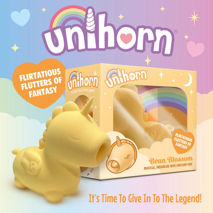 Unihorn - Bean Blossom Yellow USB Rechargeable Flicking Stimulator